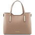 Geanta de umar tote Tuscany Leather din piele naturala dark taupe Olimpia