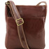 Geanta barbati din piele naturala Tuscany Leather, maro, Jason