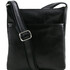 Geanta barbati din piele naturala Tuscany Leather, neagra, Jason
