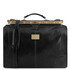 Geanta de voiaj din piele neagra, marime mica, Tuscany Leather, Madrid