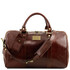 Geanta voiaj din piele maro, marime mica, Tuscany Leather, Voyager Travel