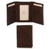 Portofel din piele naturala Tuscany Leather, maro inchis