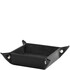 Suport accesorii din piele naturala neagra, Tuscany Leather