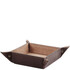 Suport accesorii din piele maro inchis, Tuscany Leather