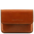 Suport carti de vizita din piele honey, Tuscany Leather