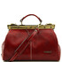 Geanta doctor din piele rosie, Tuscany Leather, Michelangelo