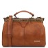 Geanta doctor din piele maro natural, Tuscany Leather, Michelangelo