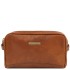 Geanta cosmetice din piele maro natural, Tuscany Leather, Igor