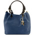 Geanta dama din piele albastru inchis Tuscany Leather, Keyluck