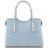 Geanta de umar tote Tuscany Leather din piele naturala bleu Olimpia marime mica