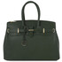 Geanta dama din piele naturala Tuscany Leather, verde inchis, TL Bag