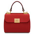 Geanta dama din piele naturala rosu aprins, Armonia