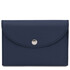 Portcard elegant din piele naturala albastru inchis TL