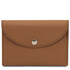 Leather business card /  credit card holder Cognac