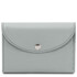 Portcard elegant din piele naturala gri TL