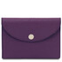 Portcard elegant din piele naturala violet TL