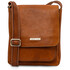 Jimmy Leather crossbody bag for men with front pocket Natural