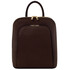 TL Bag Saffiano leather backpack for women Coffee