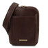 Mark Leather Crossbody Bag Dark Brown