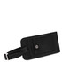 Matte leather luggage tag Black