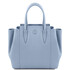 Tulipan Leather handbag Light Blue