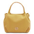 Nora Soft leather handbag Pastel yellow