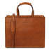 Palermo Leather briefcase 3 compartments for women Natural
