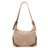 Sierra Suede leather shoulder bag Beige