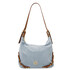 Sierra Suede leather shoulder bag Light Blue