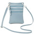 Maira Soft leather mini cross bag Light Blue