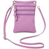 Maira Soft leather mini cross bag Lilac