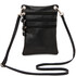 Maira Soft leather mini cross bag Black