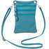 Maira Soft leather mini cross bag Turquoise