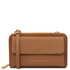 Urania Leather wallet/phone holder with strap Caramel