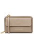 Urania Leather wallet/phone holder with strap Light Taupe