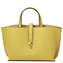 Agatha Leather handbag Lime Yellow