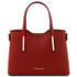 Olimpia Leather tote - Small size Red