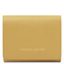 Iside Exclusive leather wallet - Small size Pastel yellow