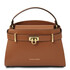 Maisy Leather tote Cognac