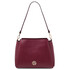 Abby Leather shoulder bag Bordeaux