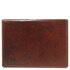 Leather desk pad with inner compartment Brown