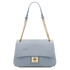 Elettra Soft leather shoulder bag Light Blue