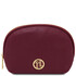 Vera Soft leather toiletry case Bordeaux
