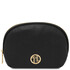 Vera Soft leather toiletry case Black