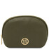 Vera Soft leather toiletry case Forest Green