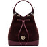Minerva Leather bucket bag Bordeaux