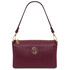Sia Soft leather clutch Bordeaux