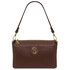 Sia Soft leather clutch Coffee