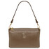 Sia Soft leather clutch Dark Taupe