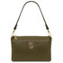Sia Soft leather clutch Forest Green